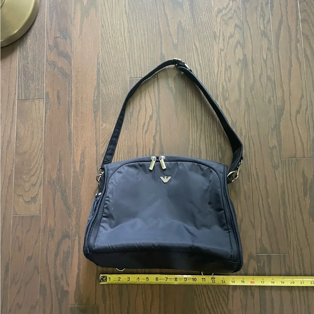 ARMANI BABY BLACK NYLON BAG